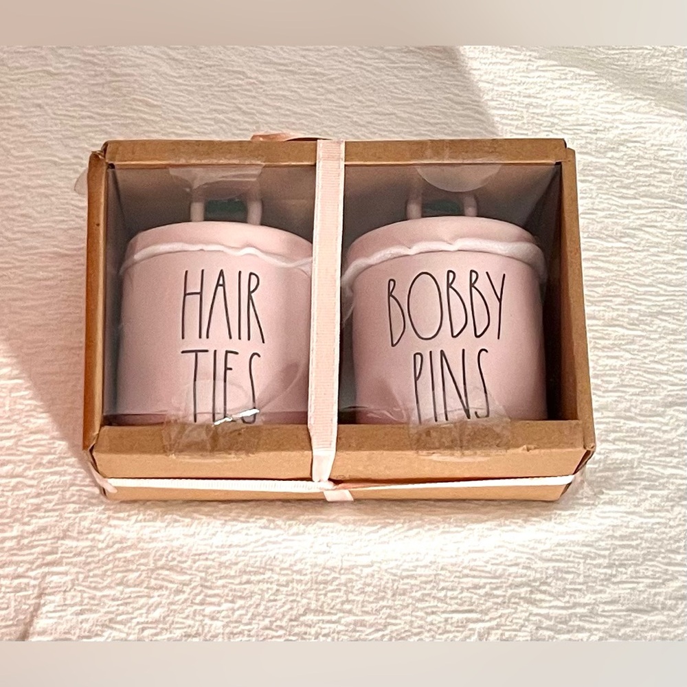 Rae Dunn Hair Ties & Bobby Pins PINK